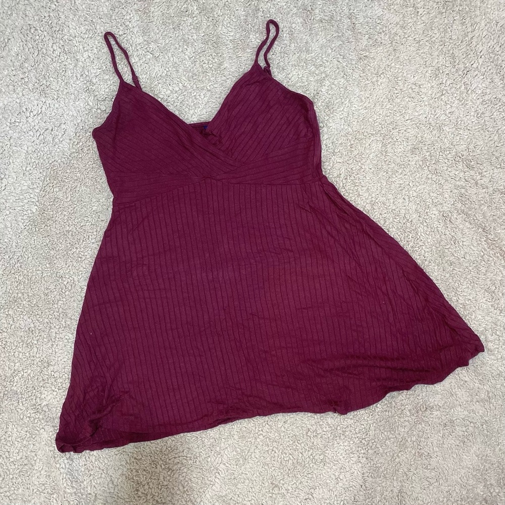 FINAL SALE‼️ AEROPOSTALE BURGUNDY SKATER DRESS